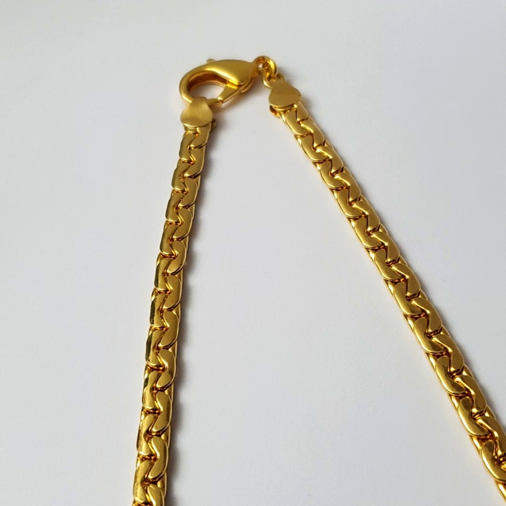 18K Gold Italian Plated Charming Necklace - Picture 5 of 7